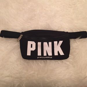 PINK Black Fannypack