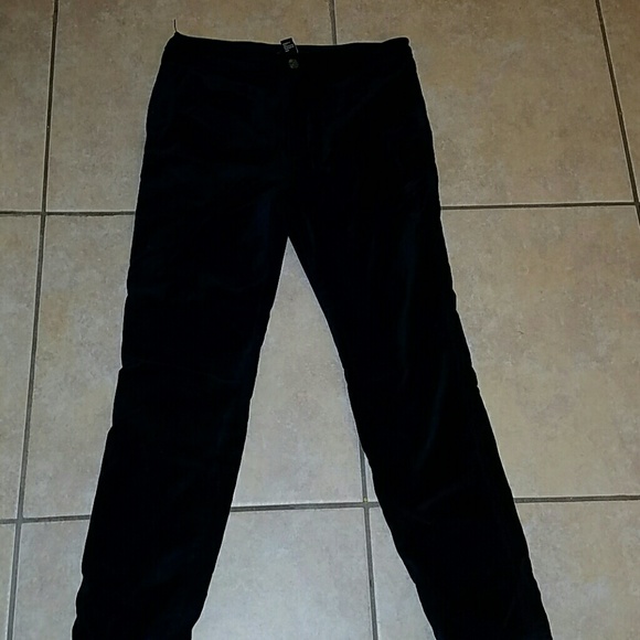 Navy blue velvet pants