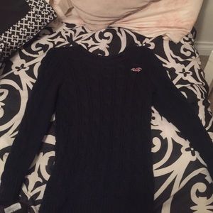 Never worn black knitted Hollister Sweater