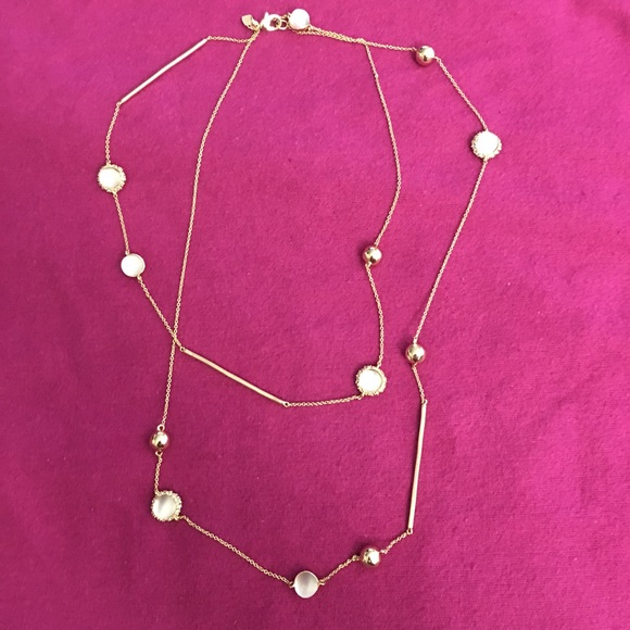 Alexis Bittar long lucite necklace