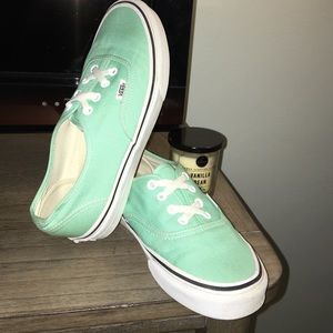 Authentic Mint Green Vans