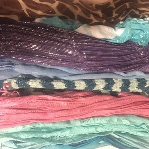 Lot Of 8 Skinny Scarves!!