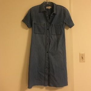 Madewell Raw Hem Denim Dress