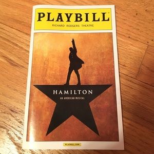 Hamilton Playbill with original cast