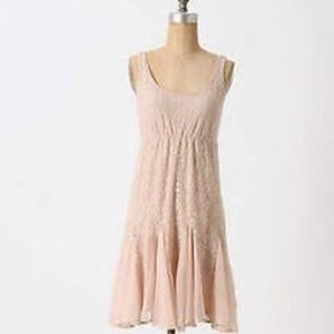 Anthropologie Light Pink Pinkerton Dress