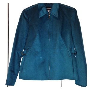 Authentic Jones New York  petite dark green jacket