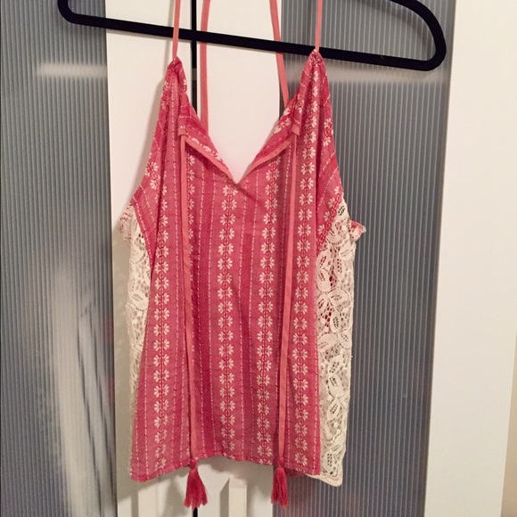 Lush red lace top