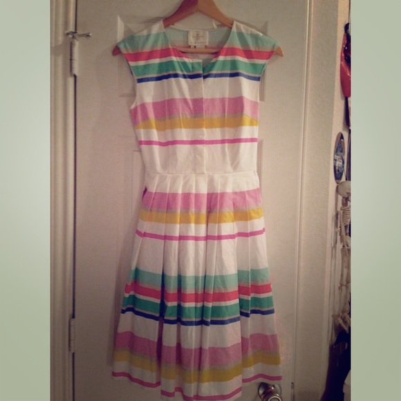 Kate Spade colorful striped mini dress