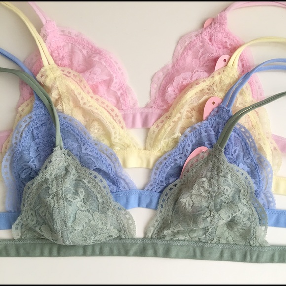 NWT Lace Triangle Bralette - Picture 2 of 7