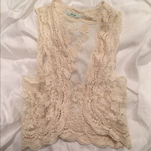 Delicate Lace Vest