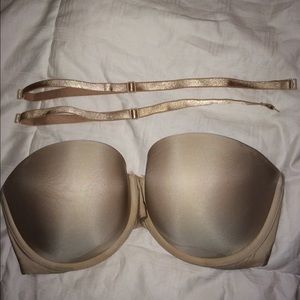 Victoria's Secret nude strapless bra