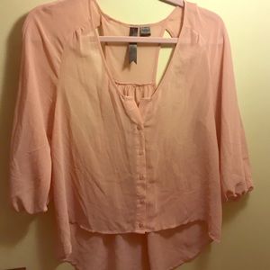 Light pink pettycoat alley blouse