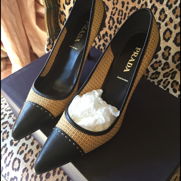 Two tone Prada heels