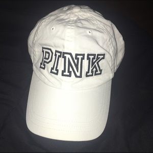 White PINK ball cap