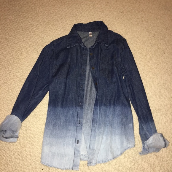 Ombré denim jacket