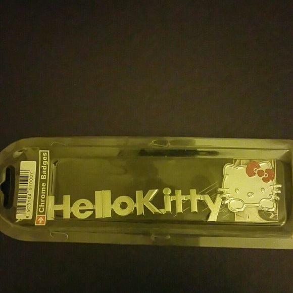 RARE! 3D Hello Kitty Chrome Badge/Decal Emblem