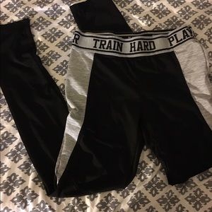 Workout pants for young girls