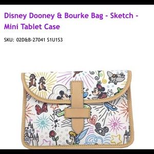 Disney D&B sketch iPad mini case NWT