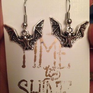 Handmade Bat Halloween vampire earrings