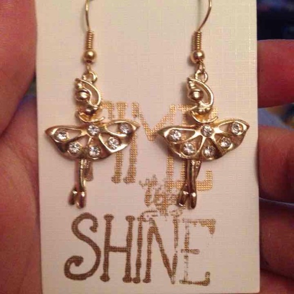 Handmade ballerina earrings