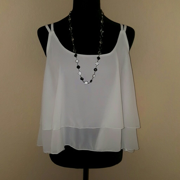 NWT Spaghetti straps chiffon tank  **BLOWOUT SALE* - Picture 1 of 4