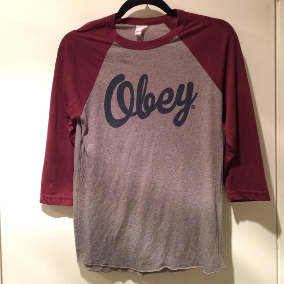 Obey baseball tee