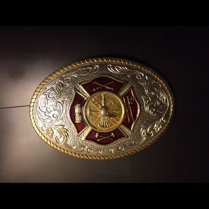Fire department belt buckle
