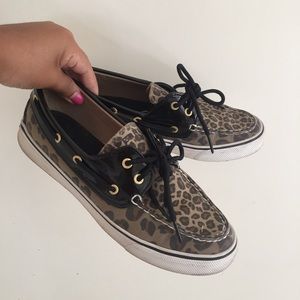 Leopard Boat Shoes