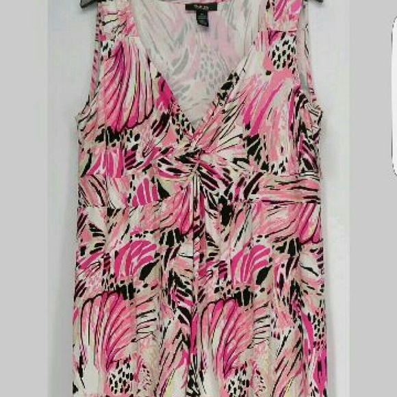 Pink & White Dress, Size 2X
