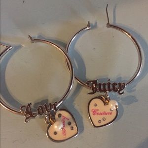 Juicy couture hoop earrings