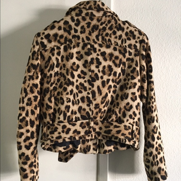 π₯π Zara (Basic) Animal print biker jacket - Picture 4 of 4