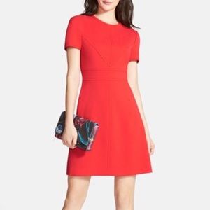 Eliza J Seam Detail Crepe A-line Dress
