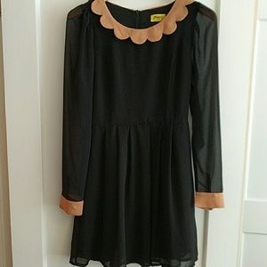 Max C London scalloped trim dress