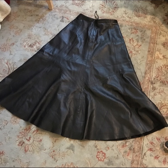 Leather skirt