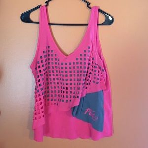 Fox crop tank top