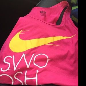 Pink Nike work out tank top