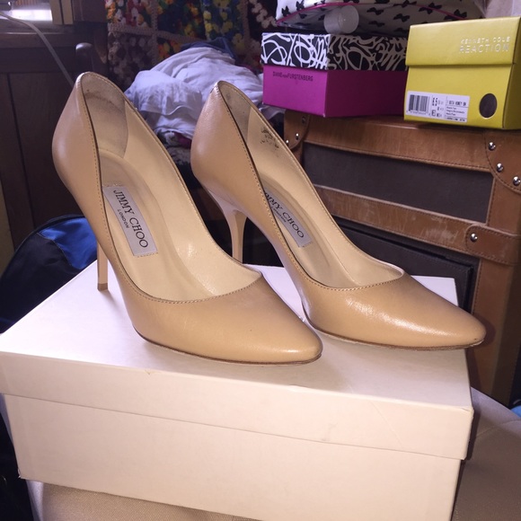 Jimmy Choo Nude Heels 85mm