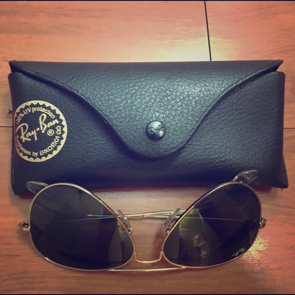 RAY BAN AVIATOR SUNGLASSES UNISEX CLASSIC GOLD