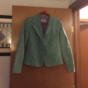 Mint green suede jacket 👀