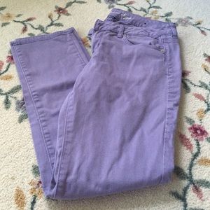 Purple jeans