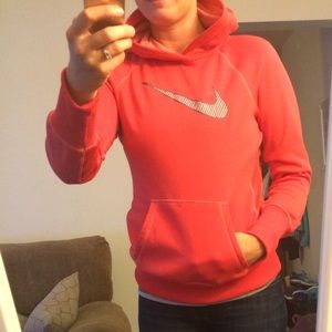 Nike melon colored sweatshirt