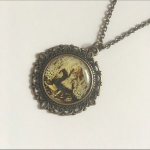 Modcloth Necklace Alice in Wonderland Pendant