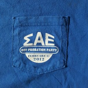 SAE  Fraternity OFF PROBATION PARTY TEE SHIRT