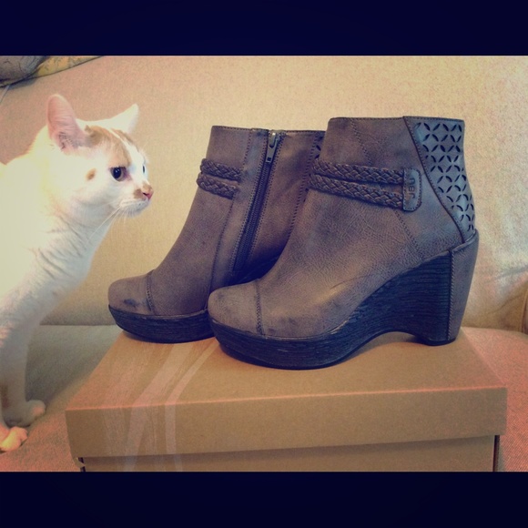 Grey Ankle Boots
