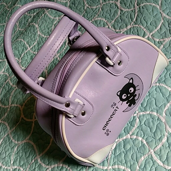 Sanrio Chococat Moon pastel purple mini bowler bag