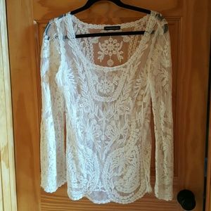 YOUARENOTALONE Lace Shirt