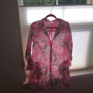 Lilly Pulitzer Jupiter Tunic Pink Colony