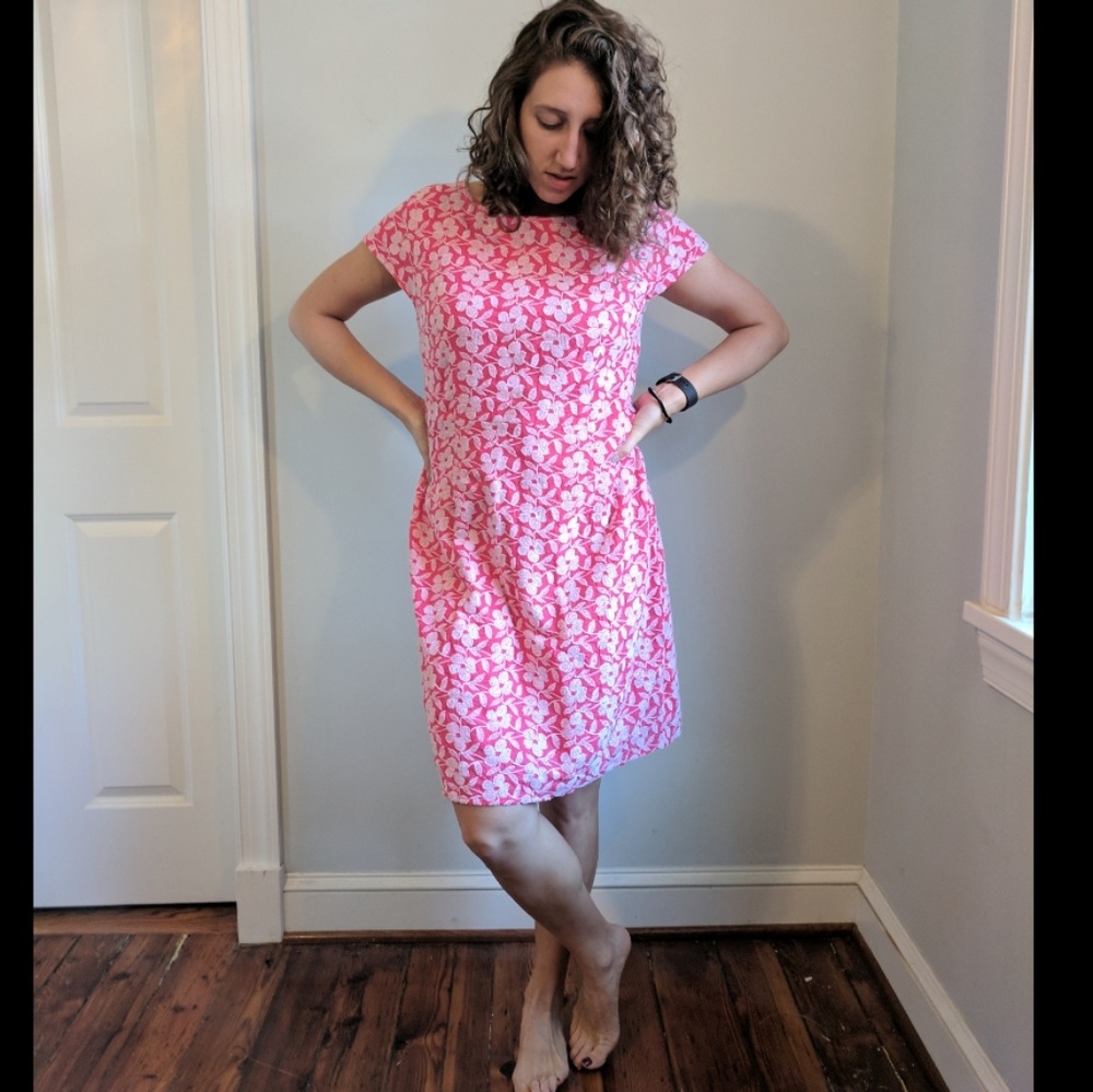 Midi Pink Floral Old Navy Dress
