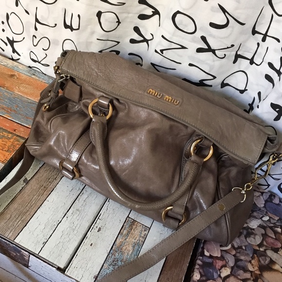Miu miu vitello fold over bag