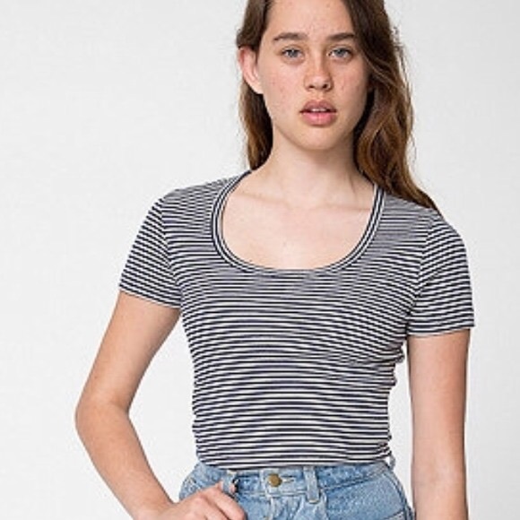 American Apparel Baby Rib Crop - Picture 3 of 3